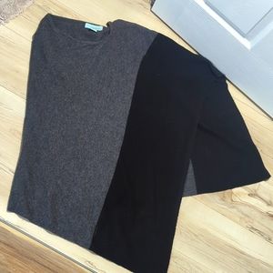 Cashmere and wool cape/poncho